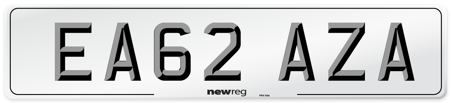 EA62 AZA Number Plate from New Reg
